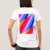 Wit T-shirt met kleuren (Achterkant)