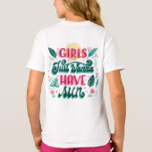 Wit T-shirt met kleurrijke tekst (Achterkant)