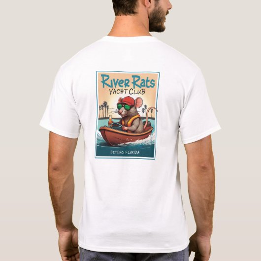 Wit T-shirt met kort sleeve (Achterkant)