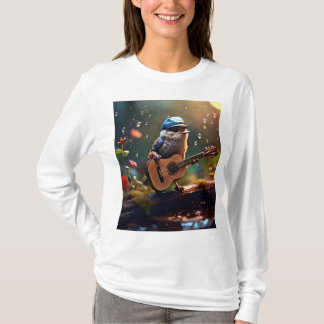 Wit T-shirt met lange mouwen