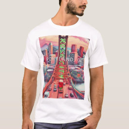 Wit T-shirt met Roos City embleem