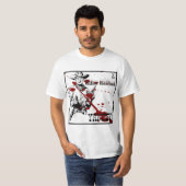 Wit T-shirt met YANCEY Killer Kauboi Design (Voorkant volledig)