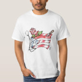 Wit T-Shirt PUERTO RICO (Voorkant)