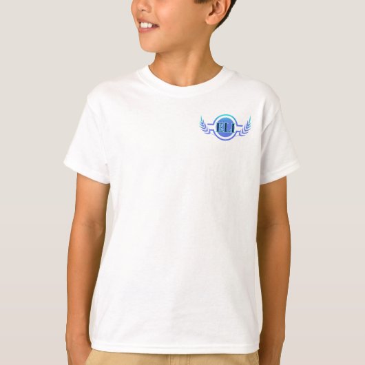 Wit T-shirt voor kinderen – Embrace Learning Insti (Voorkant)