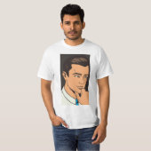 Wit T-shirt voor man (Voorkant volledig)
