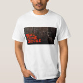 WIT-T-SHIRT VOOR REAL CRIME PROFIEL T-SHIRT (Voorkant)