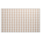 Wit & Tan Houndstooth naadloos patroon Stof (Yard (91,4 cm))