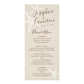 Wit Tan Starfish Beach Destination Wedding Menu (Voorkant)