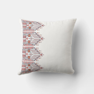 Wit Tatreez Thobe Kunstwerkpatroon Henna Decor Kussen