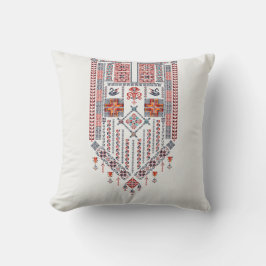 Wit Tatreez Thobe Kunstwerkpatroon Henna Decor Kussen