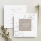 Wit & taupe | Chic Floral Label