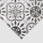 Wit-Tegel in zwart-wit ontkoppeling Tissuepapier (Detail)