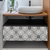 Wit-Tegel in zwart-wit ontkoppeling Tissuepapier