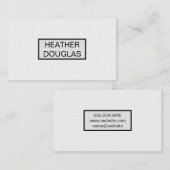 Wit tegelpatroon visitekaartje (Voorkant / Achterkant)