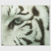 WIT TIGER-GEZICHT CADEAUPAPIER (Vlak)