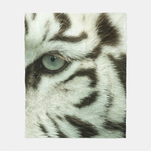 WIT TIGER-GEZICHT FLEECE DEKEN (Voorkant)