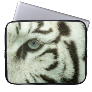 WIT TIGER-GEZICHT LAPTOP SLEEVE