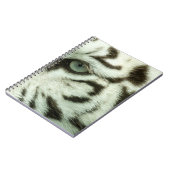 WIT TIGER-GEZICHT NOTITIEBOEK (Linkerzijde)