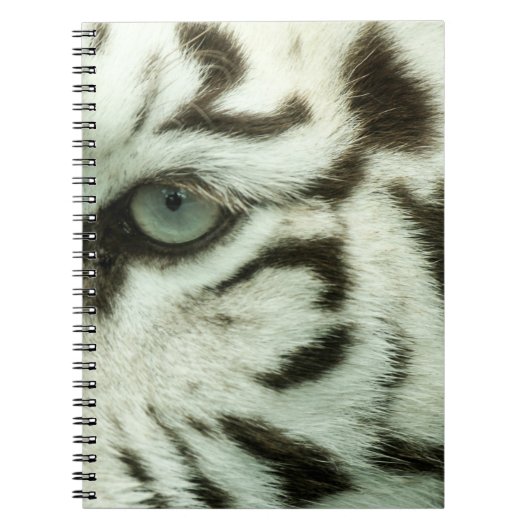 WIT TIGER-GEZICHT NOTITIEBOEK (Voorkant)