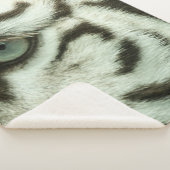WIT TIGER-GEZICHT SHERPA DEKEN (3/4)