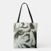 WIT TIGER-GEZICHT TOTE BAG (Achterkant)
