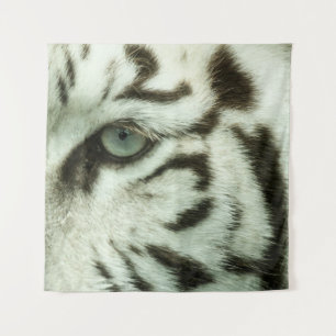 WIT TIGER-GEZICHT WANDKLEED