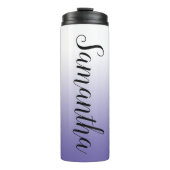 Wit tot Periwinkle gradiënt Thermosbeker (Voorkant)