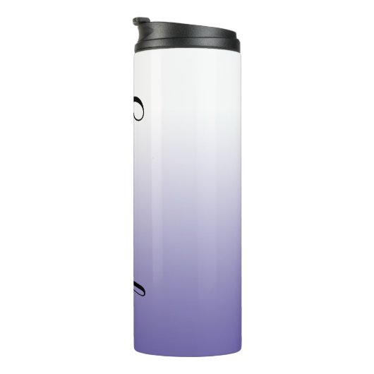 Wit tot Periwinkle gradiënt Thermosbeker (Geroteerd rechts)