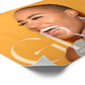 Wit Transparant Modern Photo Afstudeerder 2024 Sch Poster (Hoek)