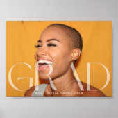 Wit Transparant Modern Photo Afstudeerder 2024 Sch Poster (Voorkant)