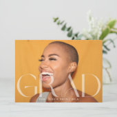 Wit Transparant Modern Photo Text Afstudeerder 202 Aankondiging (Staand voorkant)