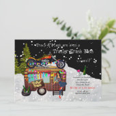 WIT TRASH BASH Funny Party Kaart (Staand voorkant)