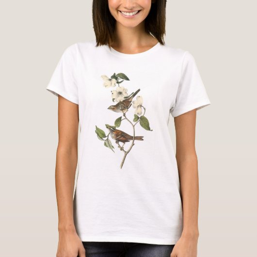 Wit-troebel door Audubon T-shirt (Voorkant)