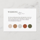 Wit | Trouwkleding Dress Code Enclosure Kaart (Voorkant)