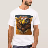 Wit tshirt met adelaar 🦅 ontwerp (Voorkant)