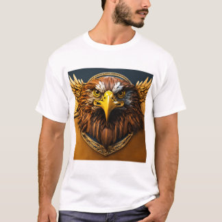 Wit tshirt met adelaar 🦅 ontwerp