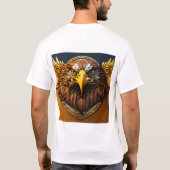 Wit tshirt met adelaar 🦅 ontwerp (Achterkant)