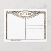 -wit Turkije en Thanksgiving groet Briefkaart (Achterkant)