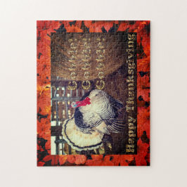 Wit Turkije voor Thanksgiving, puzzel