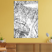 wit uitheems gras canvas afdruk (Insitu (Woonkamer))