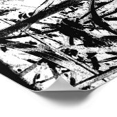 wit uitheems gras poster (Hoek)