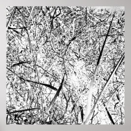 wit uitheems gras poster