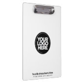 Wit Uw bedrijfslogo, slogan, website Klembord (Rechts)