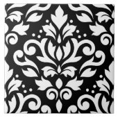 Wit van het Ontwerp van het Damast van de rol het Tegeltje (Voorkant)