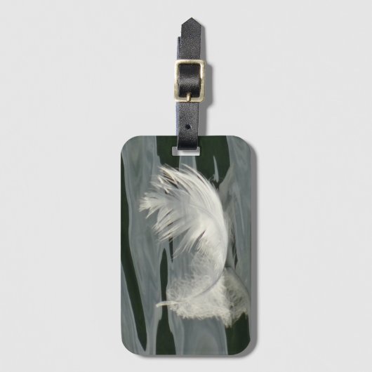 wit veer bagagelabel (Voorkant (verticaal))