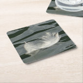 wit veer kartonnen onderzetters (Schuin)