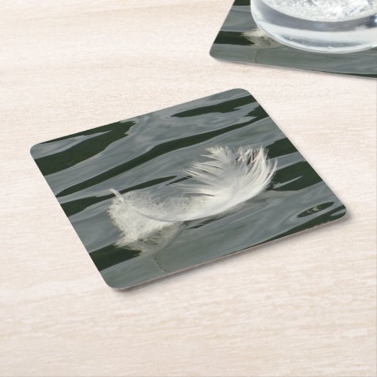  wit veer kartonnen onderzetters (Schuin)