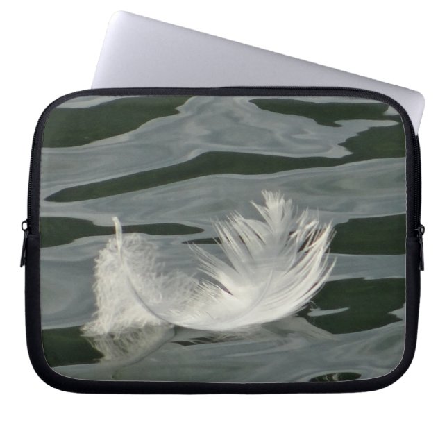  wit veer laptop sleeve (Voorkant)