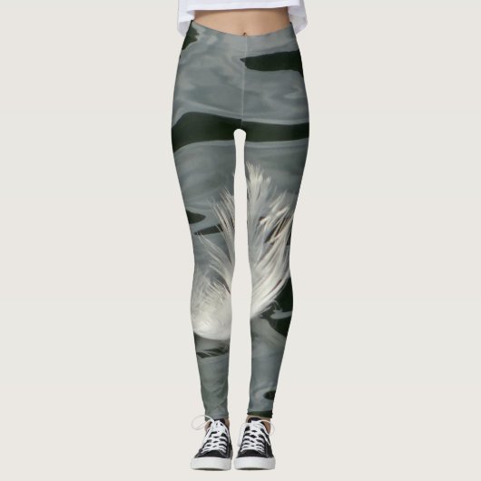 wit veer leggings (Voorkant)