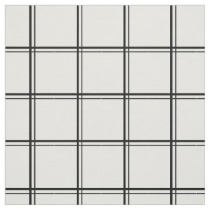 Wit venster Plaid Stof